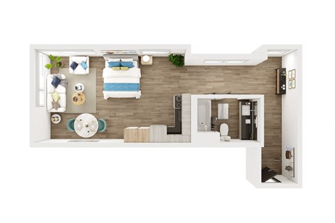 EBB, Studio, 1 Bath at Marina Square, Bremerton, WA, 98337